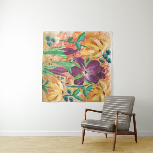 Feuer und Iris Wandteppich (Beispiel (Horizontal))