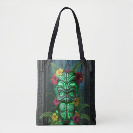 Feuer- und Land-Tiki-Tragetasche Tasche