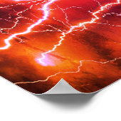 Feuer und Mauerstein Poster (Ecke)