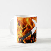 Feuer und Messer Kaffeetasse (Vorderseite Links)