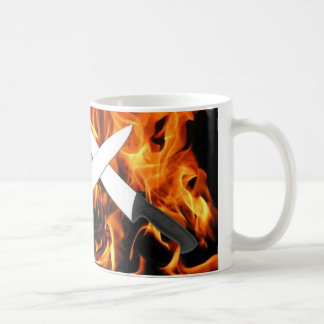 Feuer und Messer Kaffeetasse
