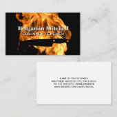 Feuer und Messer Visitenkarte (Vorne/Hinten)