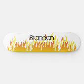 Feuer und Name - Skateboard (Horizontal)