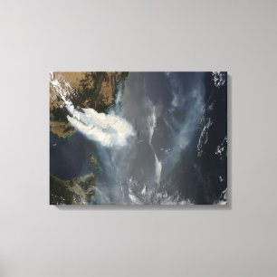 Feuer und Rauch in Südostaustralien Leinwanddruck