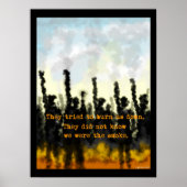 Feuer- und Rauchpflaster Poster (Vorne)