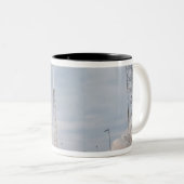 Feuer- und Rauchsignal Zweifarbige Tasse (VorderseiteRechts)