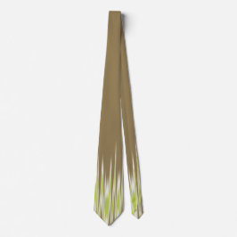 Feuer und Regen Abstrakt Zig Zag Khaki zweiseitig Krawatte