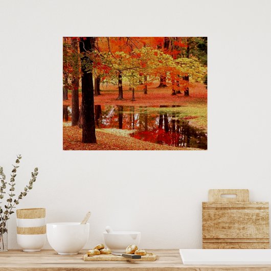 Feuer und Regen Poster (Küche)