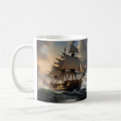 Feuer und Schaum: Das englische Kriegsschiff von 1 Kaffeetasse (Links)