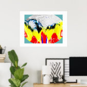 Feuer und Schmelzeis Poster (Heimbüro)