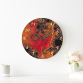 Feuer- und Schönheitsuhr Große Wanduhr (Zuhause)