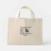 Feuer und Sterne, das ist mein Herz Mini Stoffbeutel (Rückseite)