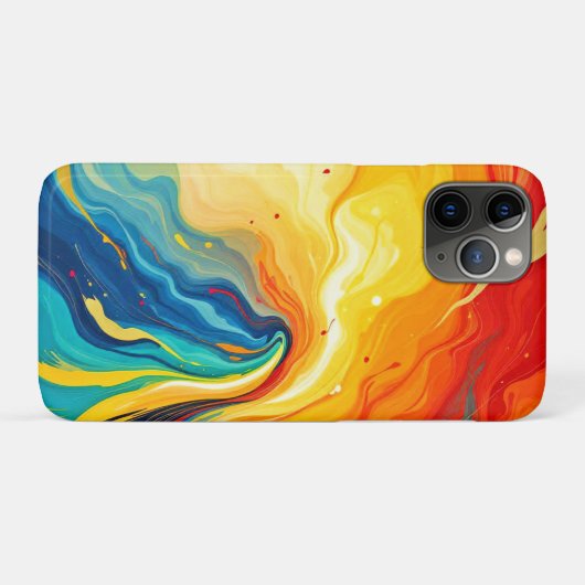 Feuer und Wasser Abstrakt Case-Mate iPhone Hülle (Rückseite (Horizontal))