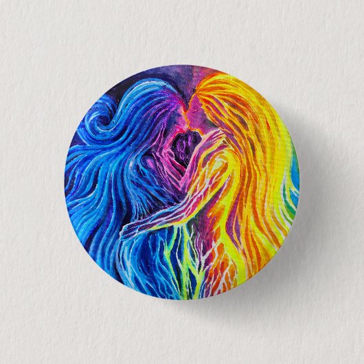 Feuer und Wasser Button (Vorderseite)
