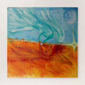 Feuer und Wasser, Göttliche Maskuline und Weibchen Puzzle (Horizontal)