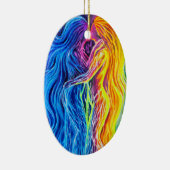 Feuer und Wasser Keramik Ornament (Rechts)