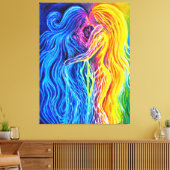 Feuer und Wasser Leinwanddruck (Insitu (Wohnzimmer))