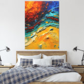 Feuer und Wasser Leinwanddruck (Insitu (Schlafzimmer))