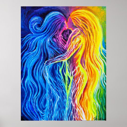 Feuer und Wasser Poster (Vorne)