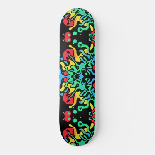 Feuer und Wasser Skateboard (Vorderseite)