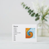 Feuer- und Wasser-Visitenkarte Visitenkarte (Stehend Vorderseite)