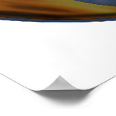 Feuer und Wasser Yin und Yang-Symbol Poster (Ecke)