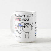 Feuer- und Wasserbombe Kaffeetasse (Vorderseite Links)