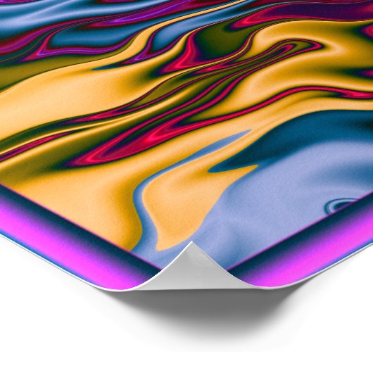 Feuer- und Wassermuster Poster (Ecke)