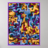 Feuer- und Wassermuster Poster (Vorne)