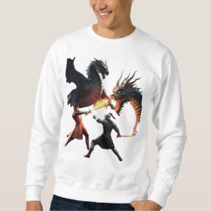Feuer und Zorn: Ritter gegen den Drachen Sweatshirt