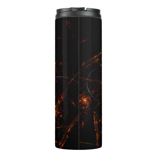 Feuer unter Abstrakt Thermosbecher (Rückseite)