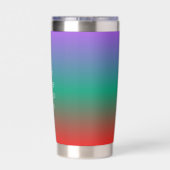 Feuer unter dem Meer Reisende personalisieren Thermobecher (Rückseite)