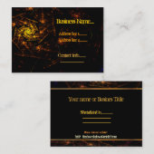 Feuer unter der Abstrakten Geschäftsvorlage Visitenkarte (Vorne/Hinten)