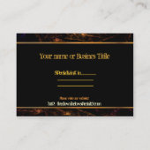 Feuer unter der Abstrakten Geschäftsvorlage Visitenkarte (Rückseite)