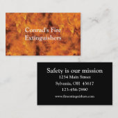 Feuer Visitenkarte (Vorne/Hinten)