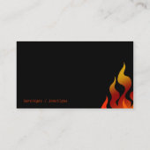Feuer Visitenkarte (Rückseite)