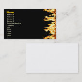 Feuer Visitenkarte (Vorne/Hinten)