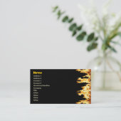 Feuer Visitenkarte (Stehend Vorderseite)