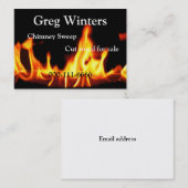 Feuer-Visitenkarte Visitenkarte (Vorne/Hinten)