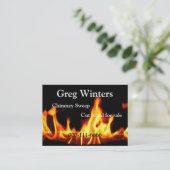 Feuer-Visitenkarte Visitenkarte (Stehend Vorderseite)