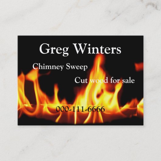 Feuer-Visitenkarte Visitenkarte (Vorderseite)