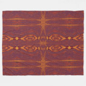 Feuer von Itzpapalotl 100 Fleecedecke (Vorderseite (Horizontal))