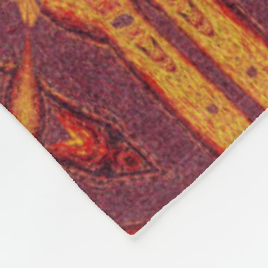 Feuer von Itzpapalotl 127 Fleecedecke (Ecke)