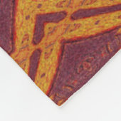 Feuer von Itzpapalotl 128 Fleecedecke (Ecke)