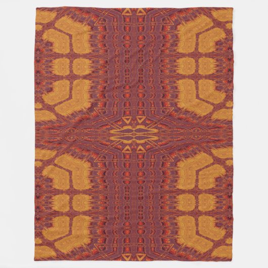 Feuer von Itzpapalotl 134 Fleecedecke (Vorderseite)