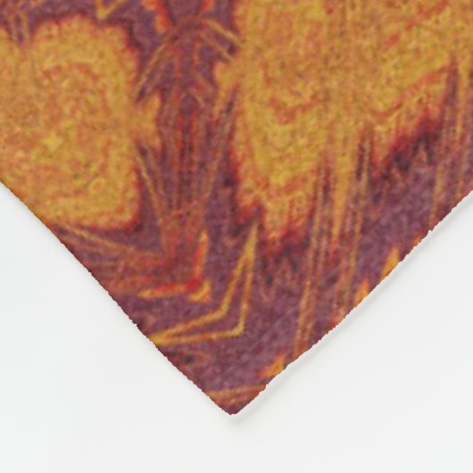 Feuer von Itzpapalotl 137 Fleecedecke (Ecke)