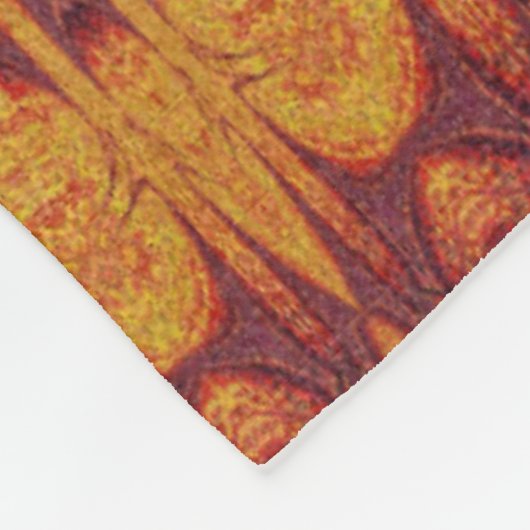 Feuer von Itzpapalotl 147 Fleecedecke (Ecke)