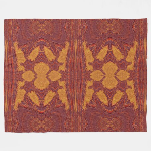 Feuer von Itzpapalotl 150 Fleecedecke (Vorderseite (Horizontal))