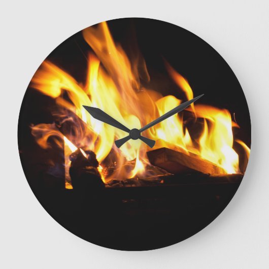 Feuer Wanduhr (Vorderseite)