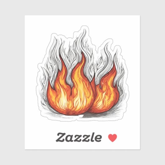 Feuer wasserdicht aufkleber (Blatt)